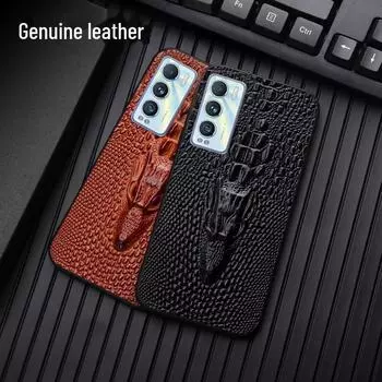 Чехол из натуральной кожи с полным покрытием для OPPO Realme GT Master Exploration Edition Realme 3 нефритовый/зелёный