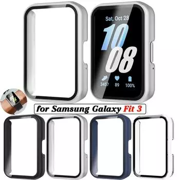 Чехол из ПК-стекла для Samsung Galaxy Fit 3, аксессуары, защитное стекло с защитой от царапин, защитная рамка для Galaxy Fit3 for Samsung Galaxy Fit 3 слоновая кость
