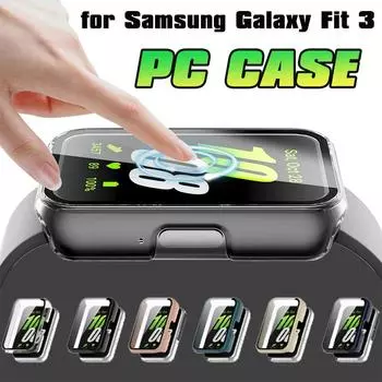 Чехол из ПК-стекла для Samsung Galaxy Fit 3, аксессуары, защитная рамка с защитой от царапин, защитное закаленное стекло для Galaxy Fit3 for Samsung Galaxy Fit 3 прозрачный