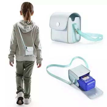 Чехол из ПВХ с плечевым ремнем, сумка для переноски интерактивной игрушки Bitzee AU зелёный