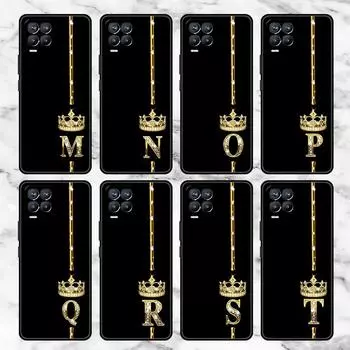 Чехол из розового золота с 26 буквами MRPZ для Realme 8 C21y GT Neo 2 3 8i C21 7 C11 6 C12 C35 C3 GT 9 Pro C12, силиконовый чехол из ТПУ для телефона Realme 8i