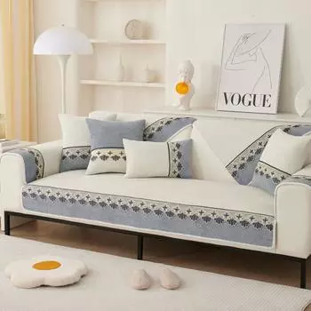 Чехол из синели для 3-местного дивана с кружевным креслом, чехол для кресла L-образной формы, чехол для дивана, нескользящая подушка для дивана Cushion cover30x50cm