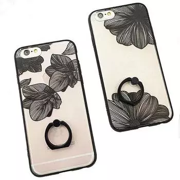 Чехол из ТПУ+ПК с тиснением и полым кружевным кольцом для Apple 14PRO/PROMAX iPhone 13 mini