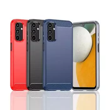 Чехол из ТПУ с текстурой из углеродного волокна для Samsung Galaxy A55 A35 A25 A15 A05S A24 A34 A54 A14 A04S 5G, противоударный защитный чехол Funda For Samsung A14 5G чёрный
