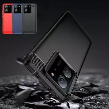 Чехол из ТПУ с текстурой углеродного волокна для Xiaomi 14 13T 13 Ultra 12T Pro Lite 12X Mi 11 Lite 5G 10T Redmi Note13 Pro противоударный защитный чехол Funda Capa Xiaomi 12X синий