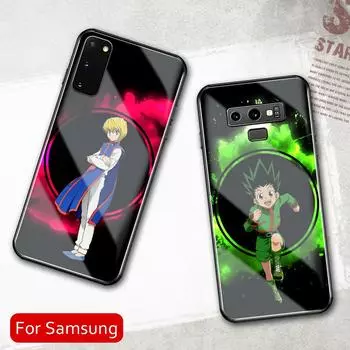 Чехол из закаленного стекла для Samsung A50 A60 A70 A21 A31 A51 A71 A81 A91 4G 5G A50S A70S M40 M80S Ultra Hunter X Hunter Cute A50