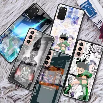 Чехол из закаленного стекла для Samsung Galaxy S21 Ultra S20 FE S10 Plus Note 20 10 Lite S9 S8 9 S10e, чехол для телефона в стиле аниме Hunter X Hunter Samsung Note 9