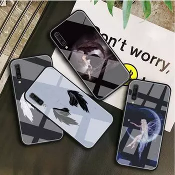 Чехол из закаленного стекла с ангелом для Samsung Galaxy A10S A10E A20S A20E A30S A40 A50S A60 A70 A80 A90 A6 A7 A8, чехол A10S