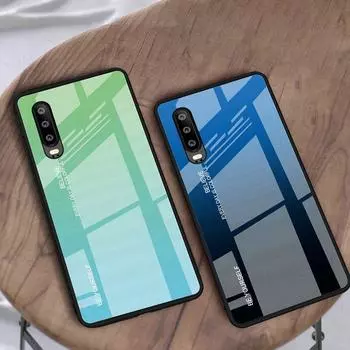 Чехол из закаленного стекла с градиентом для Honor 10 50 70 200 Lite X7B X9B 90 20 Pro 8A 9X X6 X7C Huawei P20 P30 P40 Nova 11 11i 5T 7i 8 9 Y70 12 SE 12i Cover Huawei Nova 9 Pro