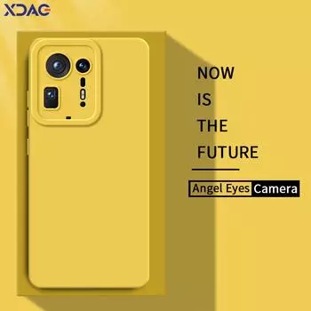 Чехол из жидкого силикона Angel Eyes для Xiaomi Mix 4 5G 360 Camera Защитная мягкая противоударная задняя крышка Mi Mix4 Сумки Xiaomi Mix 4