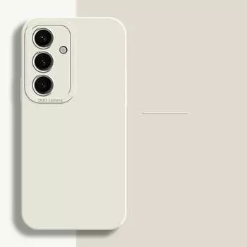 Чехол из жидкого силикона Eyes для Samsung Galaxy S22 S23 S24 S25 Plus Ultra + S25+ A52 A52S A53 A54 A55 Мягкий защитный чехол для линз Samsung S25 Ultra белый