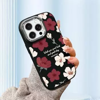 Чехол из жидкого силикона с изображением бабочек и цветов для Samsung Galaxy S24 S23 S20 FE Plus Ultra Note 20 10 A51 A52 A54 A73, противоударный, мягкий чехол Samsung A33 5G чёрный