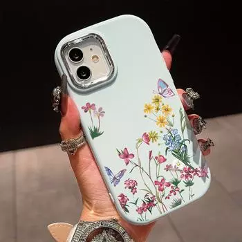 Чехол из жидкого силикона с изображением бабочек и цветов для Samsung Galaxy S24 S23 S20 FE Plus Ultra Note 20 10 A51 A52 A54 A73, противоударный, мягкий чехол Samsung S23 Plus 5G розовый