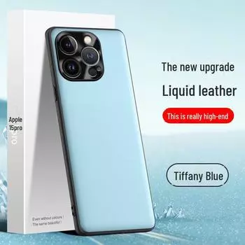 Чехол из жидкой кожи 15pro: Защитный чехол от падений и обрастания для мобильных телефонов Apple Apple 15pro фиолетовый/ярко-розовый