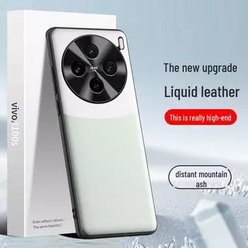 Чехол из жидкой кожи для vivo X100s, защитный чехол от падений и обрастания, цельная конструкция. vivo X100s