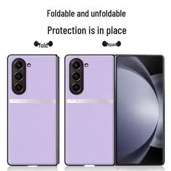 Чехол из жидкой кожи Samsung ZFold5: Защитный чехол от падений и обрастания, цельная транспортировка Samsung ZFold5 вишня розовый