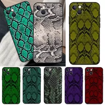 Чехол из змеиной кожи Python для iPhone 13 12 11 14 Pro Max Mini XR X XS MAX 6S 7 8 Plus SE 2020 2022, чехол для телефона iPhone 8 Plus