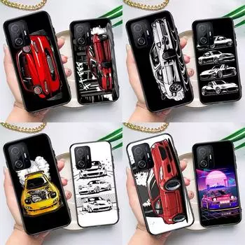 Чехол JDM Car RX7 MX5 для POCO F5 X5 X3 Pro X4 F4 GT F3 M5s C40, чехол для Xiaomi 13 12 Lite 11T 12T Pro 12X POCO X5