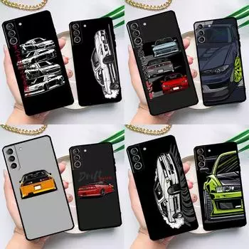 Чехол JDM Drift Car S13 S14 S15 для Samsung Galaxy S23 S22 Ultra S21 Plus S8 S9 S10 Note 10 20 Ultra S20 FE S21 FE Galaxy S21