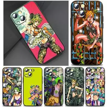 Чехол JOJO Jolyne Cujoh для Apple iPhone 14 13 12 11 SE XS XR X 7 8 6 mini Plus Pro MAX 2020 черный чехол для телефона iPhone 5 5S SE