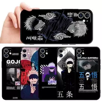 Чехол Jujutsu Kaisen Gojo Satoru для Apple Iphone 11 Se 8 Plus 7 6s 12 Mini Xs X 13 Pro 14 Pro Max Xr 14, роскошный мягкий чехол из ТПУ iPhone 12 Mini