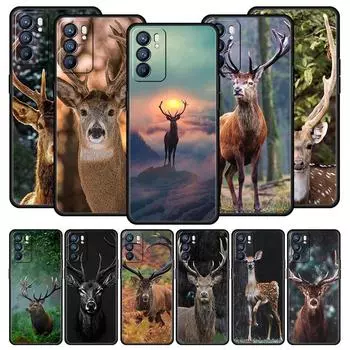 Чехол-камуфляж Deer Hunting для Oppo Find X6 Pro X5 A54 A53 A52 A9 2020 A15 A95 A17 A16 A76 A74 A57 Reno7 Reno6 Pro Plus 5G Cover Oppo A9 2020