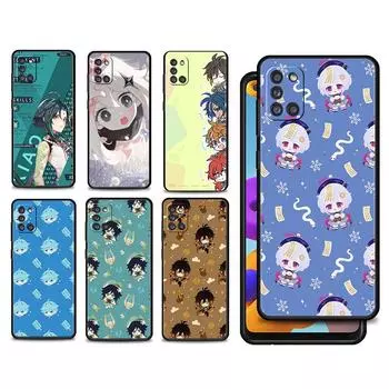 Чехол-капа для Samsung Galaxy A12 A52 A51 A72 A02s A32 4G A71 A31 A41 A21s A13 A73 A23 A53 A33 A03s A22 Genshin Impact Case Samsung A71
