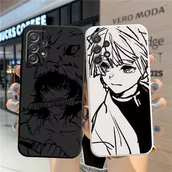 Чехол-капа с изображением аниме «Убийца Демонов» для Samsung Galaxy A13 A12 A52s A33 A13 A73 A53 A42 A72 A22 A52 A32 A23, роскошный квадратный жидкий чехол Samsung A13 5G