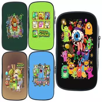 Чехол-карандаш My Singing Monsters, мягкий чехол для ручки с изображением ужасов, милая плюшевая косметичка для девочек, студенческие принадлежности, канцелярские принадлежности 1