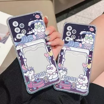 Чехол-карта для iPhone 13 11 15 12 14 Pro Max Samsung A55 S24 S23 S22 Ultra A54 A05S A15 OPPO A15 A77 A16 A17K A54 A3S Redmi 13C 9a 9T Note 13 11 12 iPhone 15 чистый