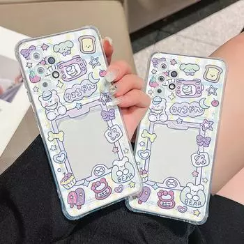 Чехол-карта для iPhone 13 11 15 12 14 Pro Max Samsung A55 S24 S23 S22 Ultra A54 A05S A15 OPPO A15 A77 A16 A17K A54 A3S Redmi 13C 9a 9T Note 13 11 12 iPhone 15 чистый