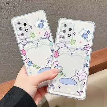 Чехол-карта для iPhone 13 11 15 12 14 Pro Max Samsung A55 S24 S23 S22 Ultra A54 A05S A15 OPPO A15 A77 A16 A17K A54 A3S Redmi 13C 9a 9T Note 13 11 12 iPhone 15 чистый