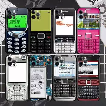 Чехол-кассета в стиле ретро для Apple iPhone 11 13 12 Pro 7 XR X XS Max 8 6 6S Plus 5 14 SE 2020 13Pro, черный чехол для телефона Capa 14 iPhone 6 6S