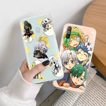 Чехол katsuki no Yona TPU для iPhone XR 7 8 14 15 11 12 13 X XS Pro Max Xiaomi Redmi 13C Note 9 Samsung A22 S23 S24 Ultra Plus VIVO iPhone 12 Pro Max аэро