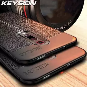 Чехол KEYSION для Xiaomi Mi 9T Pro Redmi K20 Note7S, мягкий чехол из ТПУ с узором Ltchi, задняя крышка For Xiaomi Mi 9T чёрный
