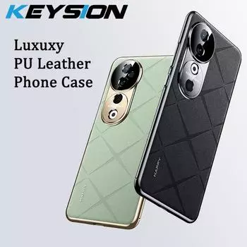 Чехол KEYSION из искусственной кожи с сетчатым узором для VIVO V40 5G V40 Pro, защитный чехол для объектива камеры ПК для VIVO V40 Pro 5G for VIVO V40 красный