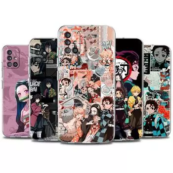 Чехол Kimetsu No Yaiba Demon Slayer для Samsung Galaxy A51 A71 A21s A31 A12 A32 5G A21 EU A52 4G A41 A11 A22, чехол из ТПУ Samsung A91