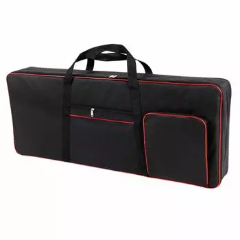 Чехол-клавиатура 61 клавиша водоотталкивающий ударопрочный 600D плечевой ремень 2way подушка толщина 1 см черный черный A sTool