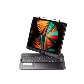 Чехол-клавиатура Bluetooth для iPad Air 13 дюймов 2024 года с вращающейся подсветкой и сенсорным экраном iPad Pro 12.9 inch (2022/2021/2020/2018)