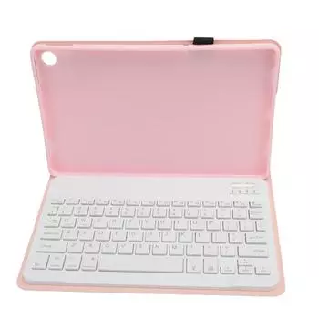 Чехол-клавиатура для планшета из искусственной кожи, защитный чехол с магнитной съемной клавиатурой для Tab M10 Plus розовый