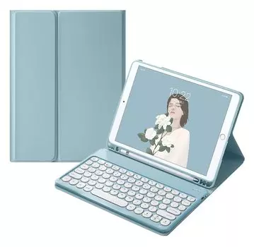 Чехол-клавиатура Fire HD 10 2023, симпатичная клавиатура Fire HD 10 HD 10 Plus 2021, цветная клавиатура с круглыми клавишами, чехол-клавиатура для планшета Fire HD 10 2023 13-го поколения