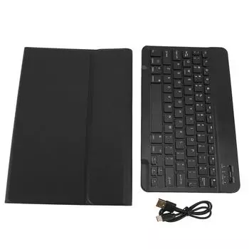 Чехол-клавиатура TPU с регулируемым углом наклона, защитный чехол для планшетной клавиатуры со съемной клавиатурой Bluetooth