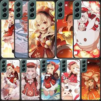 Чехол Klee-Genshin Impact для телефона Samsung Galaxy S20 FE S21 Plus S22 Ultra S10 Lite S9 S8 S7 Edge F52 F62, мягкий силиконовый чехол Samsung F52