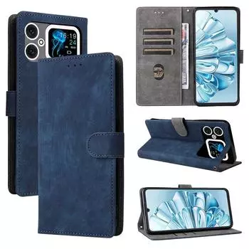 Чехол-книжка для Cubot A20 из искусственной кожи, защитный чехол для всего корпуса, противоударный [блокировка RFID] for Cubot A20 чёрный