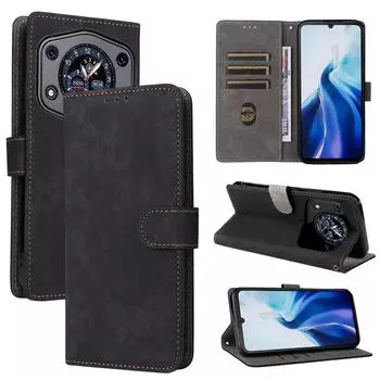 Чехол-книжка для Cubot A30 из искусственной кожи с полной защитой корпуса [блокировка RFID] Чехол для телефона for Cubot A30 чёрный