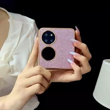 Чехол-книжка для Huawei P60 Pocket и P50 Pocket Glitter Diamond Folding Phone Case для Find N2 Flip Huawei P50 Pocket
