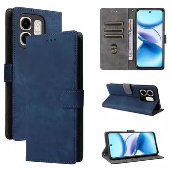 Чехол-книжка для Infinix Smart 9 / Hot 50i из искусственной кожи с полной защитой корпуса [блокировка RFID] Чехол для телефона Infinix Smart 9 / Hot 50i чёрный