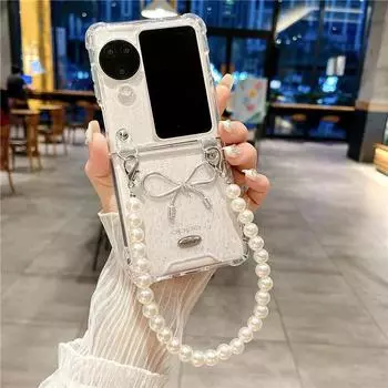 Чехол-книжка для OPPO Find N3: Прозрачный эпоксидный защитный чехол для Magic V Flip 6 и Nova OPPO Find N3 Flip