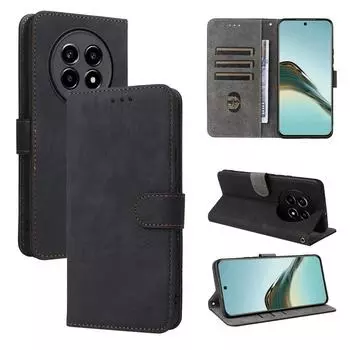 Чехол-книжка для Realme 13 Pro / Realme 13 Pro+ 5G из искусственной кожи для полной защиты корпуса с [блокировкой RFID] Realme 13 Pro/13 Pro+ 5G чёрный