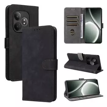 Чехол-книжка для Realme GT Neo6/Realme GT Neo6 SE/Realme GT 6/GT 6T из искусственной кожи для полной защиты корпуса с [блокировкой RFID] чёрный